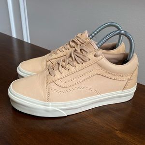 Vans Old Skool Veggie Tan Leather Sneakers Ultracush Women’s Shoe Size 6